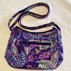 Vera Bradley Mini Andy Batik Leaves Crossbody Bag